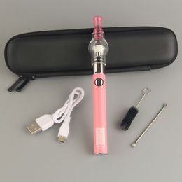 Upgraded ego Evod Micro USB Glass Wax Globe Starter Kits Elektronische Sigarettenkoffer 650 900 MAH Waxy Bollen Vape Pennen