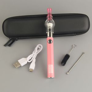 Actualizado eGo eVod Micro USB Glass Wax Globe Starter Kits Caja de cigarrillos electrónicos 650 900mAh Waxy Globes Vape Pens