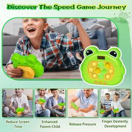 Les jouets de console de poussée rapide électroniques améliorés Toys for Kids Adult Ferdget Anti Stress Relief Toy Interactive Game Hine