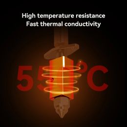 Kit d'Hotend amélioré pour Creality K1 / K1 MAX Céramic Heating Block Block Kit 550 ° C Impression à haute température à haute température pour K1 / K1 MAX