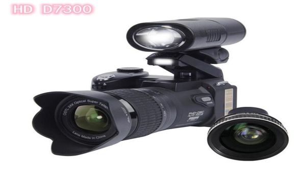 Cámara profesional Protax POLO mejorada SLR D7300 16M Megapíxeles HD Digital con lentes intercambiables Caja de venta al por menor exquisita 8157302