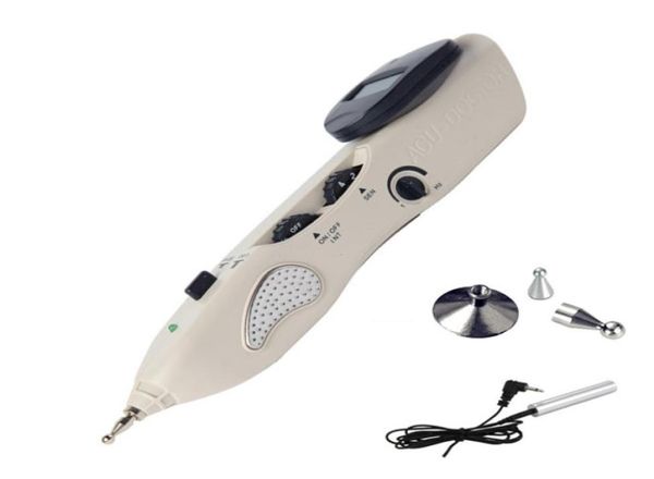 Massagem rechargeable rechargemable ACU Point Point Detecteur numérique Affichage électronique Acupuncture Stimulateur de point d'aiguille Machine New7404589