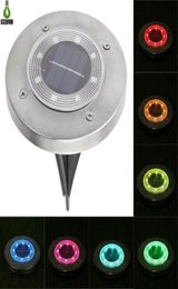 Luz de suelo solar mejorado de acero inoxidable 8leds IP65 Luz solar subterránea resistente al agua para la ruta del patio al aire libre15737522