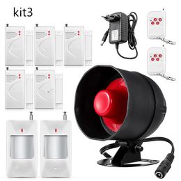 Upgraded Standalone Wireless Home Security Alarm System Kit Siren Horn With Motion Detector DIY 110DB inbreker