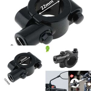 Opgewaardeerd Opgewaardeerd 1 Stuks 22Mm M10 M8 Motorfiets Spiegel Mount Houders Beugel Klem Voor Motor Stuur Bromfiets Dirt pit Bike ATV Quad 4 Wheeler