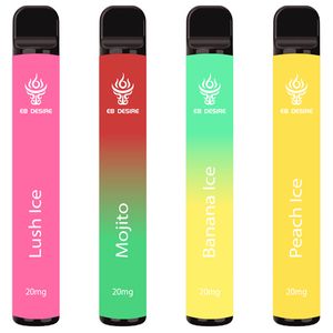 Version améliorée EB DESIRE Puff Plus 800 style Vape stylo BC600 BC800 5000 7000 9000 12000 7K 9K 12K bouffées Cartouche de dosette jetable 550mAh 2ml Vapes vaper vapeur