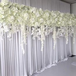 Panel de Flores blancas de pared de flores artificiales de diseño Uplcale para decoración de arco de centros de mesa de fondo de boda
