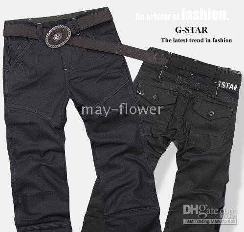 Dark blue ripped jeans mens