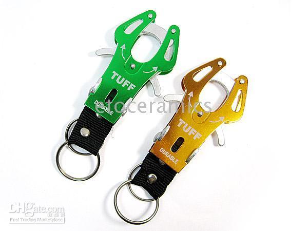 New Tiger Hook Tool With Ring Carabiner Clip Hiking Climbing Tool Key Ring Banausic Clip Keychains Carabiner climb hook Lock
