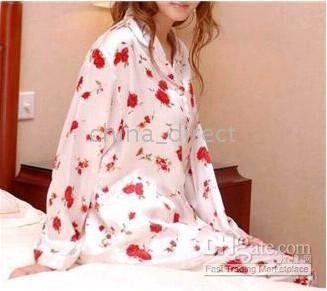 Kvinnors satin pyjamas Sleepwear homewear pjs pj 10 set / mycket ny # 3033