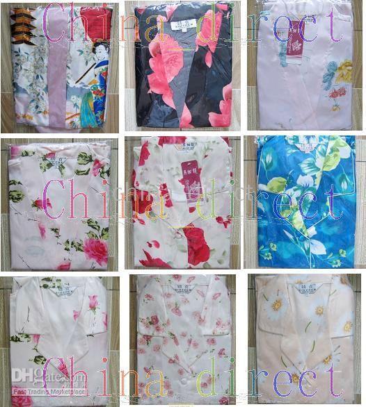 المرأة منامة الحرير ملابس النوم homewear pjs PJ 10 set / lot جديد # 3033