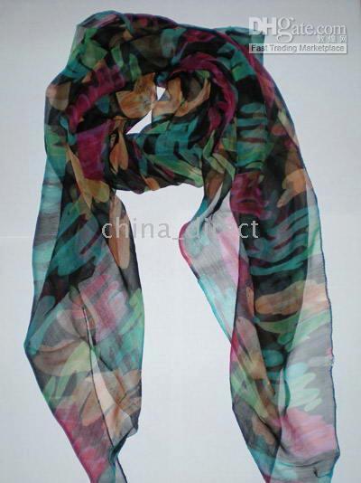 # 2 nieuwe aangekomen zachte dames mode zijde meisjes sjaals dames zijden sjaal sjaal 20pc / lot # 2067