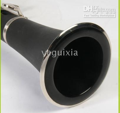 Kina berömda varumärke vackra svarta silvernycklar klarinett Jinbao