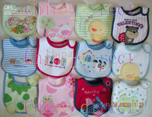 아기 BIB 아기 bibs 턱 받이 50pcs / lot 혼합 # 1946