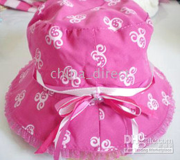 Yeni Karışık tasarım Bebek Kız Sunhat Şapka kap güneş şapka 30 adet / grup
