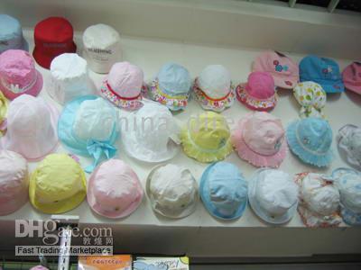 아기 유아 소년 소녀 여름 햇빛 모자 모자 chapeau 24pcs / lot