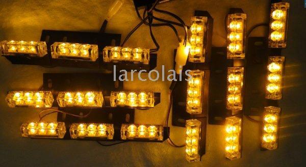 6x9 54 LED-Feuer-Blinklicht, blinkendes Stroboskop, Wiederherstellung, Notfall-Grill, Autolichter, Rundumleuchte-Set DLCL86379571940