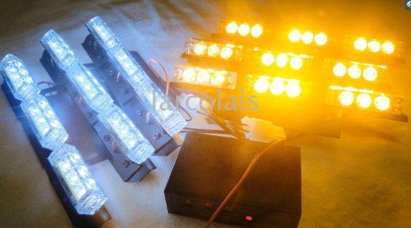 6x9 54 LED Fire Fire Flignage SLOBE STROBE RÉCUPTION D'URGENCE CHELAGE CHARGE MOTE DE BACE DLCL86375260108