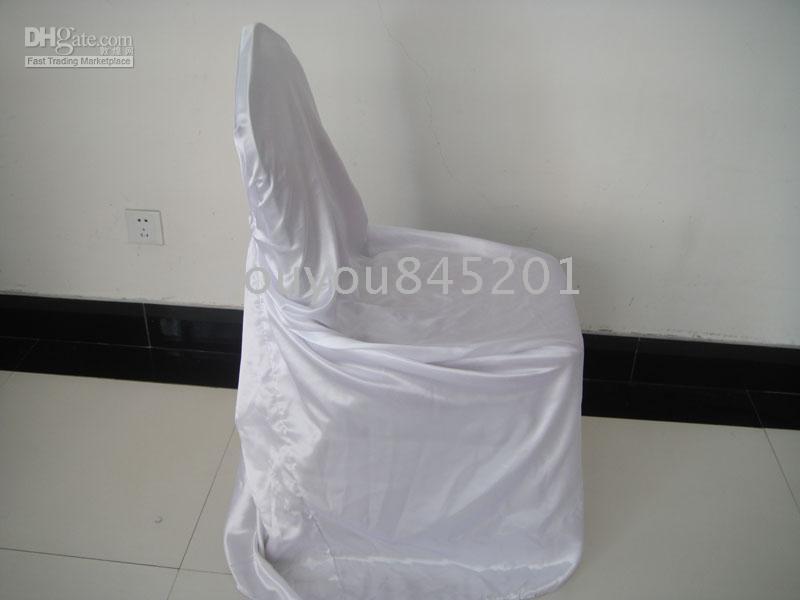 100st Satin Universal Chair Cover för Wedding Party Hotel