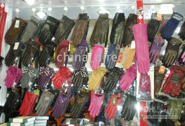 Ribbon Style soft leather gloves Women's glove12 pairs/lot