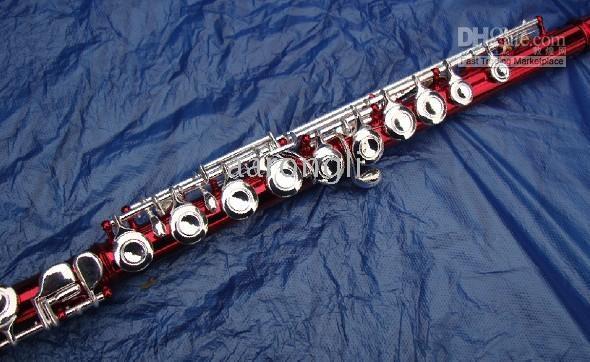 New Red 16 key Music Instrument Flute