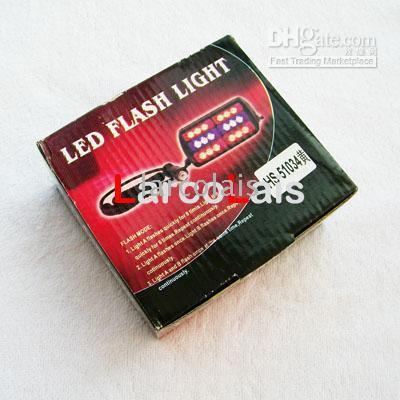 レッドブルー18 LEDストロボランプフラッシュ警察EMS LEDカートラックライトフラッシングファイヤーフォグライト18LED5952826