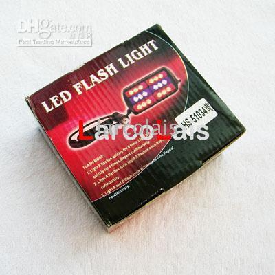 アンバーホワイト18 LEDストロボランプLEDフラッシュ警察EMSカートラックライトフラッシングファイヤーフォグライト18LED6798638