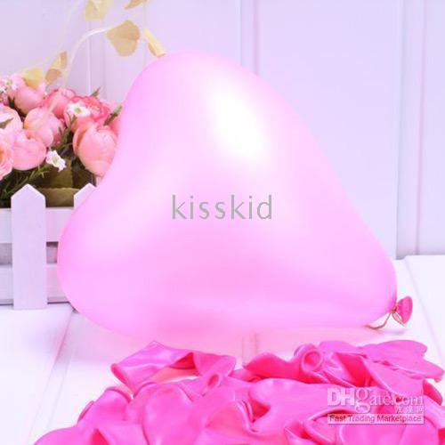 200 szt. Lateksowy Assorted Pink Heart Balloon Wedding Favor Party Balony Dekoracje Nowe lub wybierz Kolor