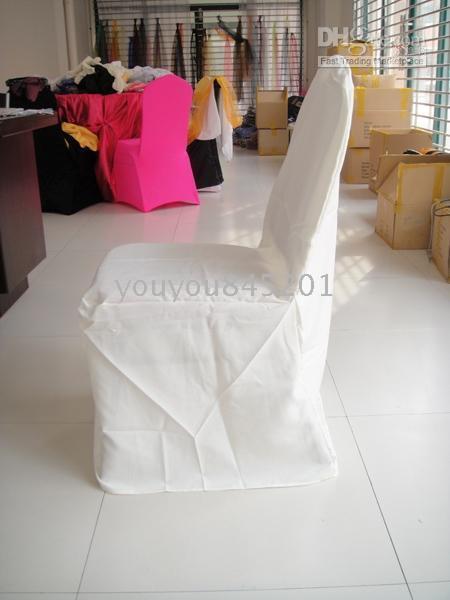 100PCS MOQ White Color Round Top 100% Polyester Banquet Chair Cover For Wedding,Party,Hotel Use