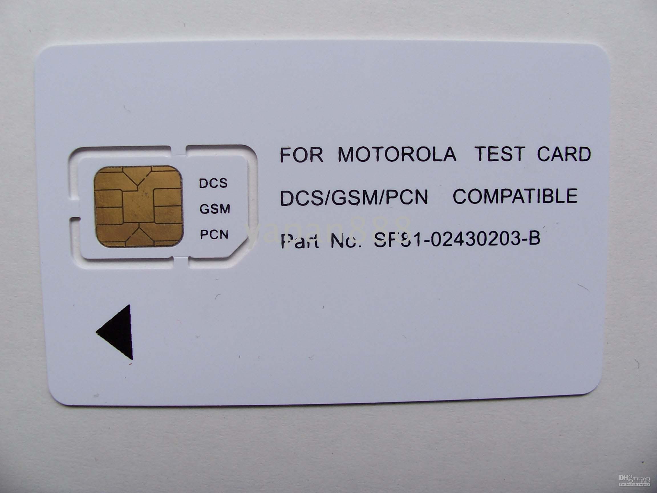 GSM Mobile Phone Test Card GSM Test Sim Card Wholesale For Motorola