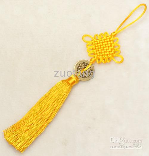 Kleur auto ornamenten opknoping accessoires mode chinese knoop home decor ambachten opknoping 100st gratis