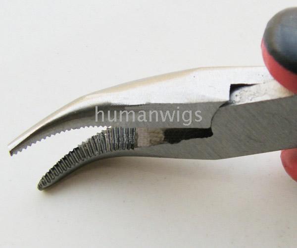 Curly head with teeth pliers for hair extensions .Hair extension tools GOOD QUALITY,10 items per lot