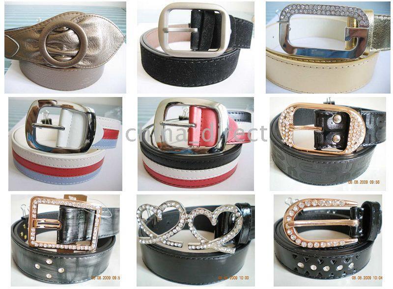 PRETTY Bayanlar Moda Kristaller Kemer BUCKLE Bayan Deri kemerler 25 adet / grup