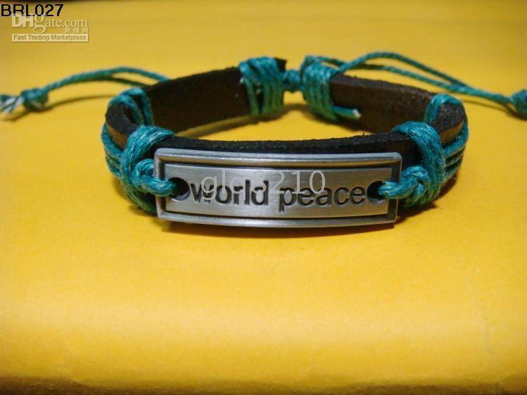 Discounts Ethnic trible leather Braided and alloy Bracelets handmade adjustiable in stock mix order 30PCS