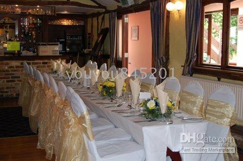 Standardowy bankiet poliestrowa pokrywa na wesele, impreza, hotel ...