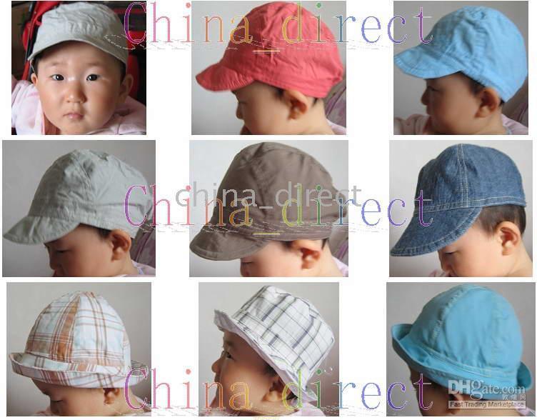 Sombrero del Sunhat del bebé Gorra del niño del sombrero del sombrerito 30pcs / lot Mezclado 100% positivo