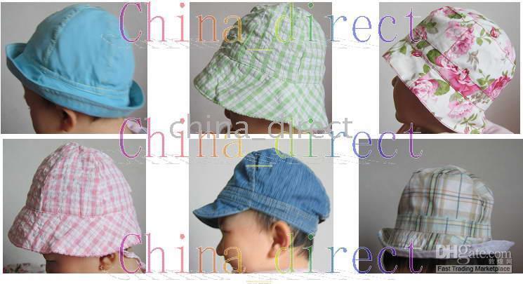 Sombrero del Sunhat del bebé Gorra del niño del sombrero del sombrerito 30pcs / lot Mezclado 100% positivo