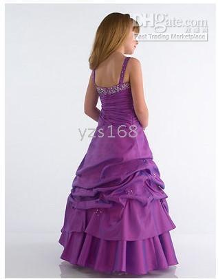Ismarlama A-Line Halter yaka Çiçek kız elbise Genç Gelinlik Giydirme boyutu: 2-14 yıl R8977