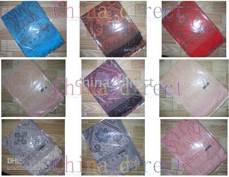 الجاكار وشاح التفاف شال الأوشحة وشاح شال 12 PCS / LOT # 2061