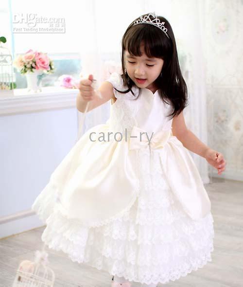 Childrens Hair Accessories Flower Girl White Rhinestone Crown For