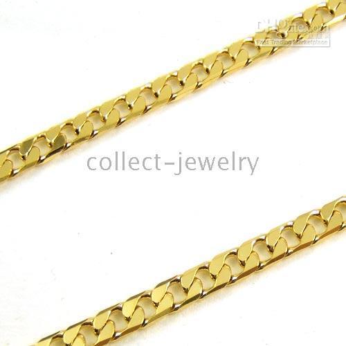 splendid 18K yellow gold solid necklace gp jewelry gep