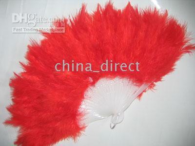 Wholesale Feather Fans Costume Halloween Party costume party fun HAND Fan pc