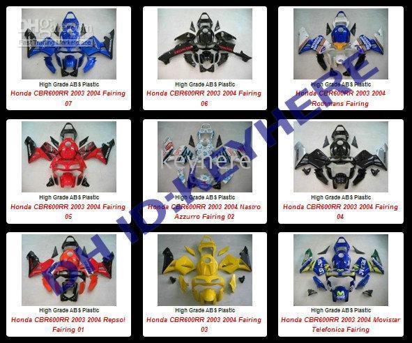 혼다를위한 페어링 CBRF4I CBR F4i 2001 2002 2003 01 02 03 Motul FAIRING KIT, motocycle이 차체 및 윈드 스크린을 대신합니다.