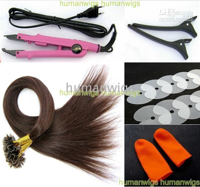 2019 Professional Hair Extension Fusion Kits,20inch,100 Remy U Tip