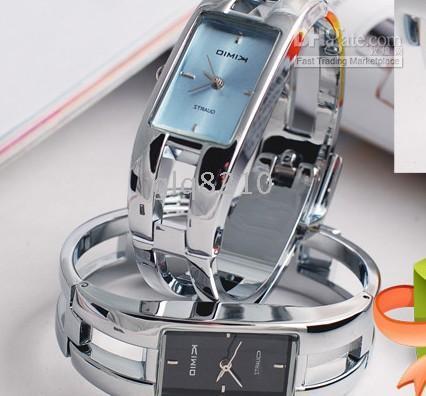 Fashion Titanium Alloy Bracelet Watches Wristwatches Magic Change Color Women's Quartz Watch 5pcs