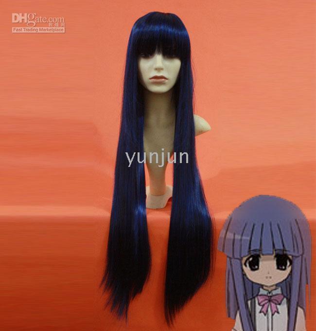 Wholesale Higurashi When They Cry Rika Furude Cosplay Wigs Cheap Wig
