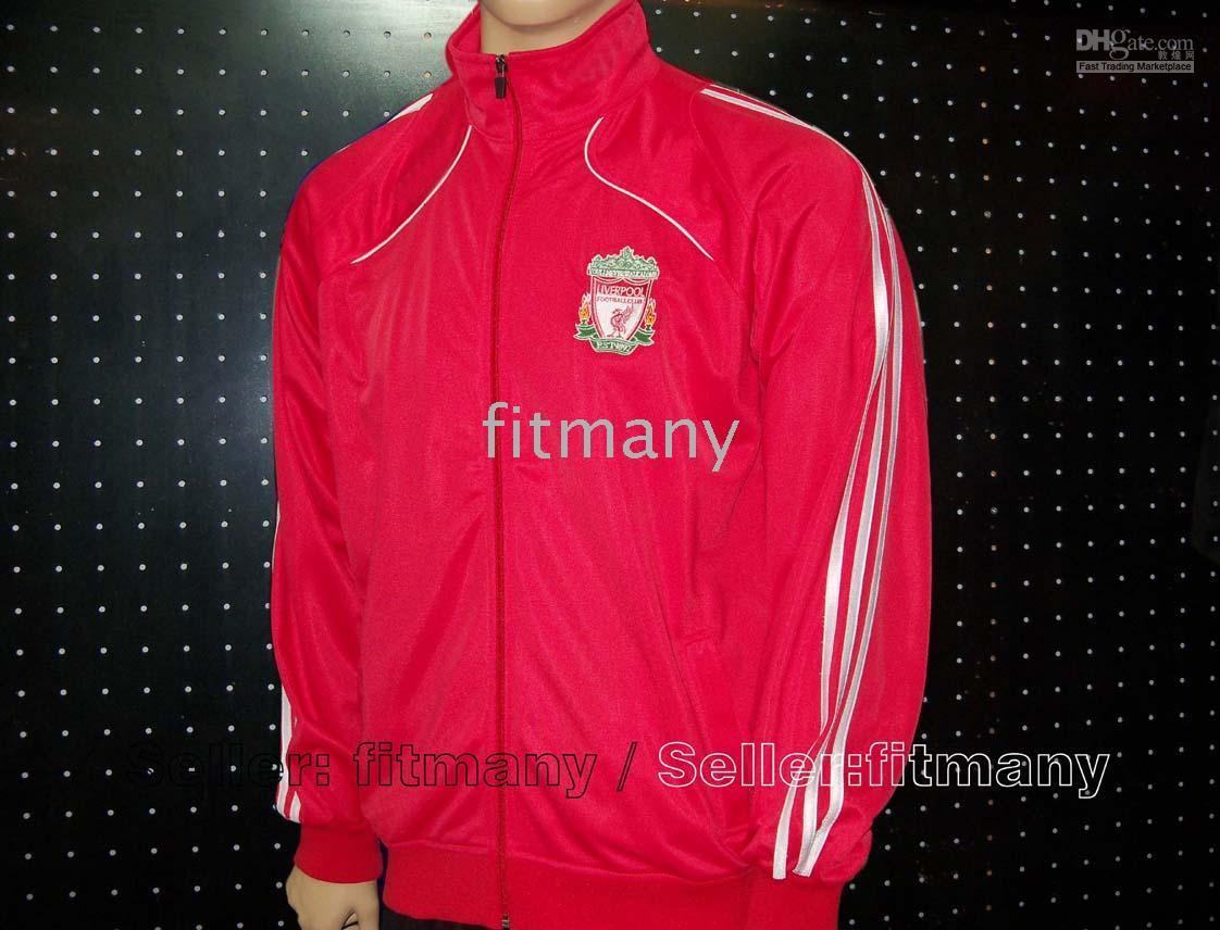 2020 Liverpool Sports 09 10 Red Jacket Long Sleeves Soccer Jacket Soccer Suit Track Jacket 