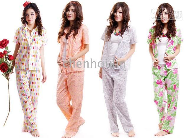 Pyjamas Nighty Ladies Fashion Evening 