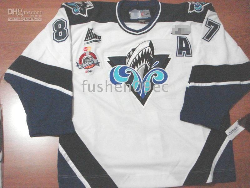 CHL Hockey Jerseys , RIMOUSKI OCEANIC QMJHL CROSBY CHL Hockey Jersey