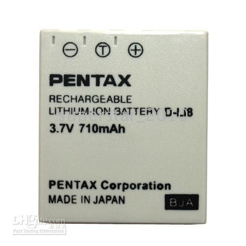 Camera Battery For Pentax D LI8 D L18 DLI8 Optio S6 S5z D BC8 From